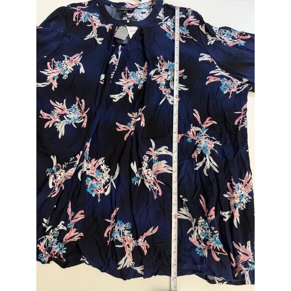 Lane Bryant Blue Floral Trapeze Dress Size 18/20 NWT - Picture 10 of 13